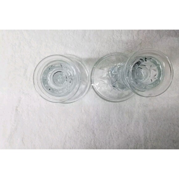 VINTAGE CRYSTAL CANDLESTICK HOLDER  PINEAPPLE STYLE PATTERN Excellent Condition - Picture 8 of 9